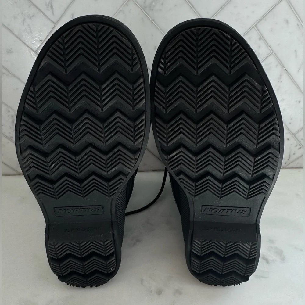 Nortiv8 Men's Black Snow Boots 7.5